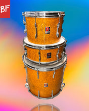 Load image into Gallery viewer, Late 1950’s/Early 1960’s Premier 3pc Drums in Sparkling Gold