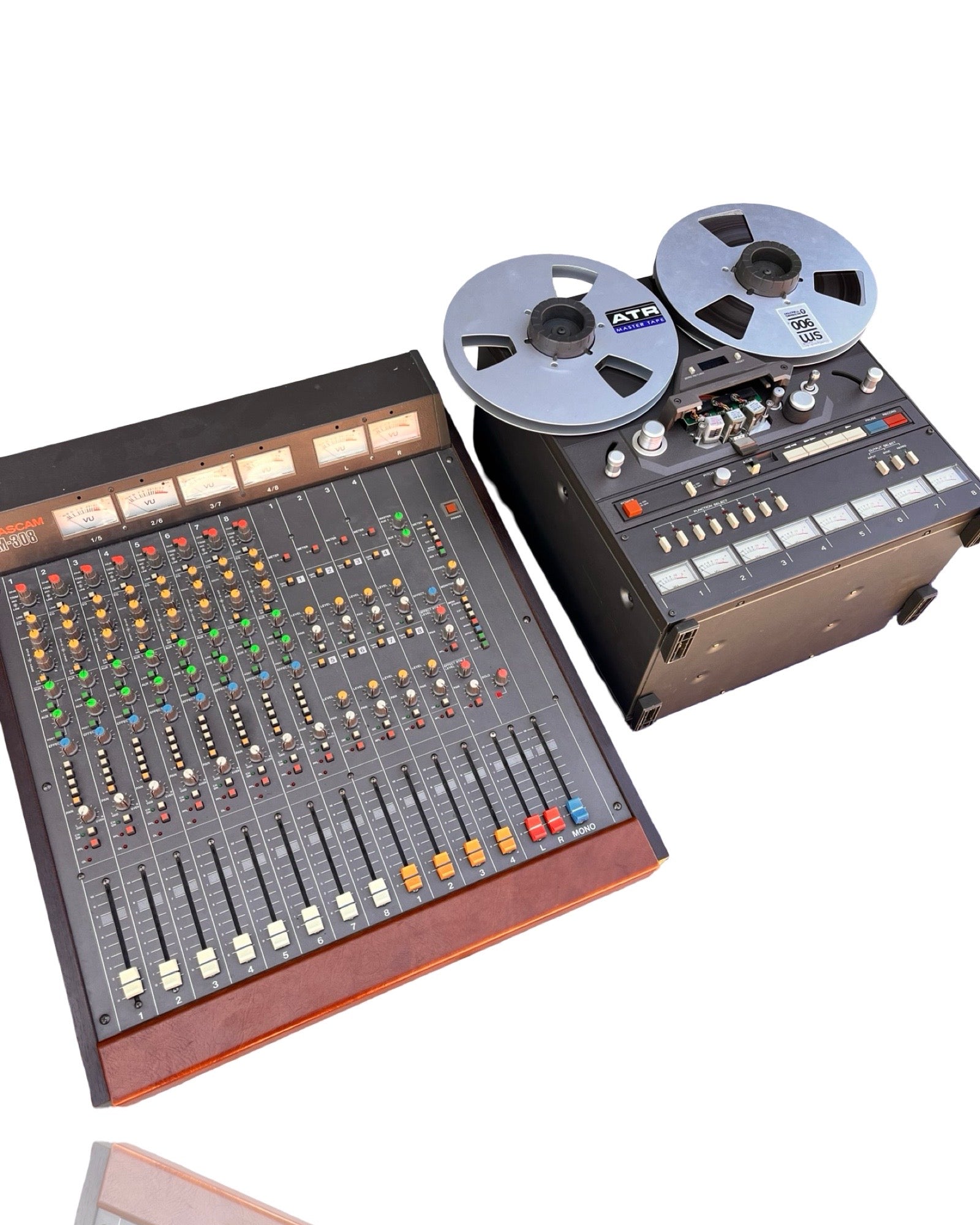 1980's Tascam M-308 8-Channel Analog Mixer and 38 1/2” 8