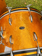 Load image into Gallery viewer, 1950’s/1960’s/1970’s Slingerland 3pc Kit in Gold Sparkle