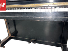 Load image into Gallery viewer, Antique John Bleecker 62-Key Acoustic Piano in Black