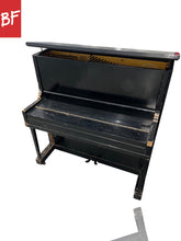 Load image into Gallery viewer, Antique John Bleecker 62-Key Acoustic Piano in Black
