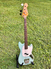 Load image into Gallery viewer, 2021 Squier Classic Vibe 60’s Mustang Short-Scale Bass in Surf Green