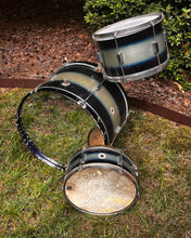 Load image into Gallery viewer, 1950’s Kent Drums 3pc Kit in Black/Gold Duco