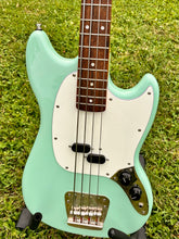 Load image into Gallery viewer, 2021 Squier Classic Vibe 60’s Mustang Short-Scale Bass in Surf Green