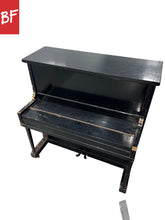 Load image into Gallery viewer, Antique John Bleecker 62-Key Acoustic Piano in Black