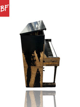 Load image into Gallery viewer, Antique John Bleecker 62-Key Acoustic Piano in Black