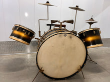 Load image into Gallery viewer, 1940 Leedy No. 5385 "The Improved Swingster" Outfit in Bi-Color Black and Gold Lacquer