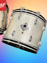 Load image into Gallery viewer, 1960’s/1970’s Ludwig Drums in Silver Sparkle