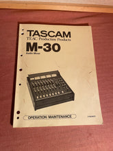Load image into Gallery viewer, 1980's Tascam 38 1/4" 8 Track Tape Machine/Tascam M-30 8-Channel Mixer (From EMI Nashville)