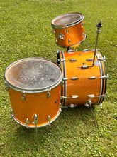 Load image into Gallery viewer, 1950’s/1960’s/1970’s Slingerland 3pc Kit in Gold Sparkle
