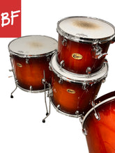 Load image into Gallery viewer, Ludwig Cenntennial Moto 4pc Maple Kit in Mahoghany Burst
