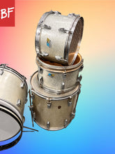 Load image into Gallery viewer, 1960’s/1970’s Ludwig Drums in Silver Sparkle
