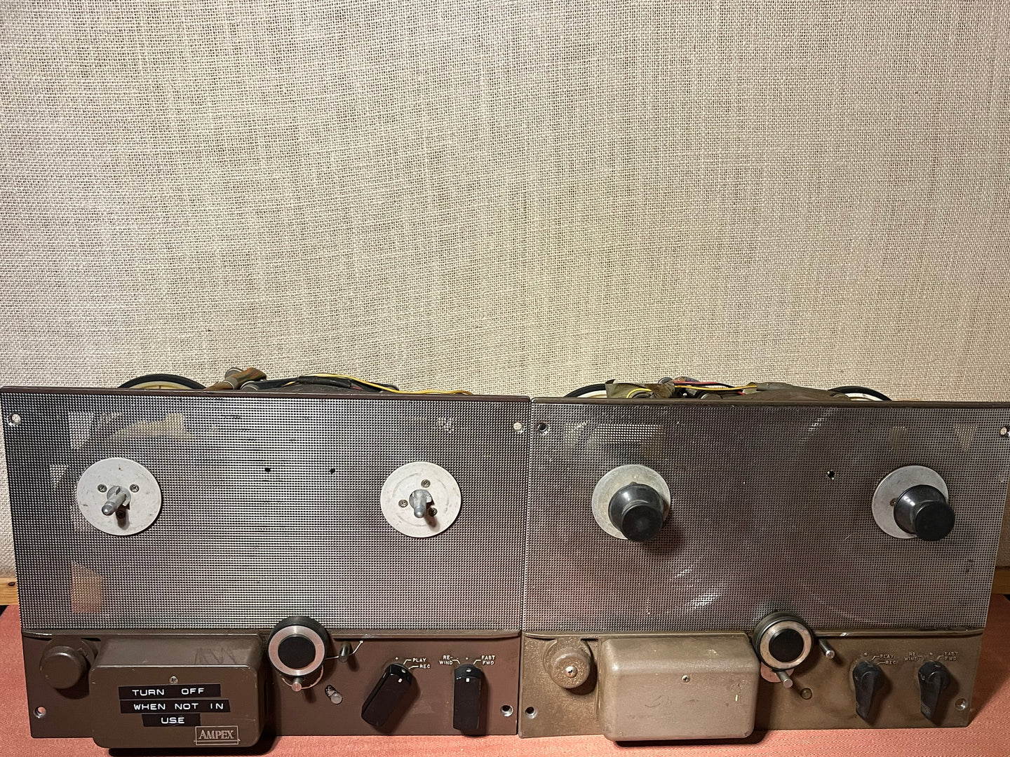 1950's/1960's Ampex 600 Series Tape Machine Transports (2)