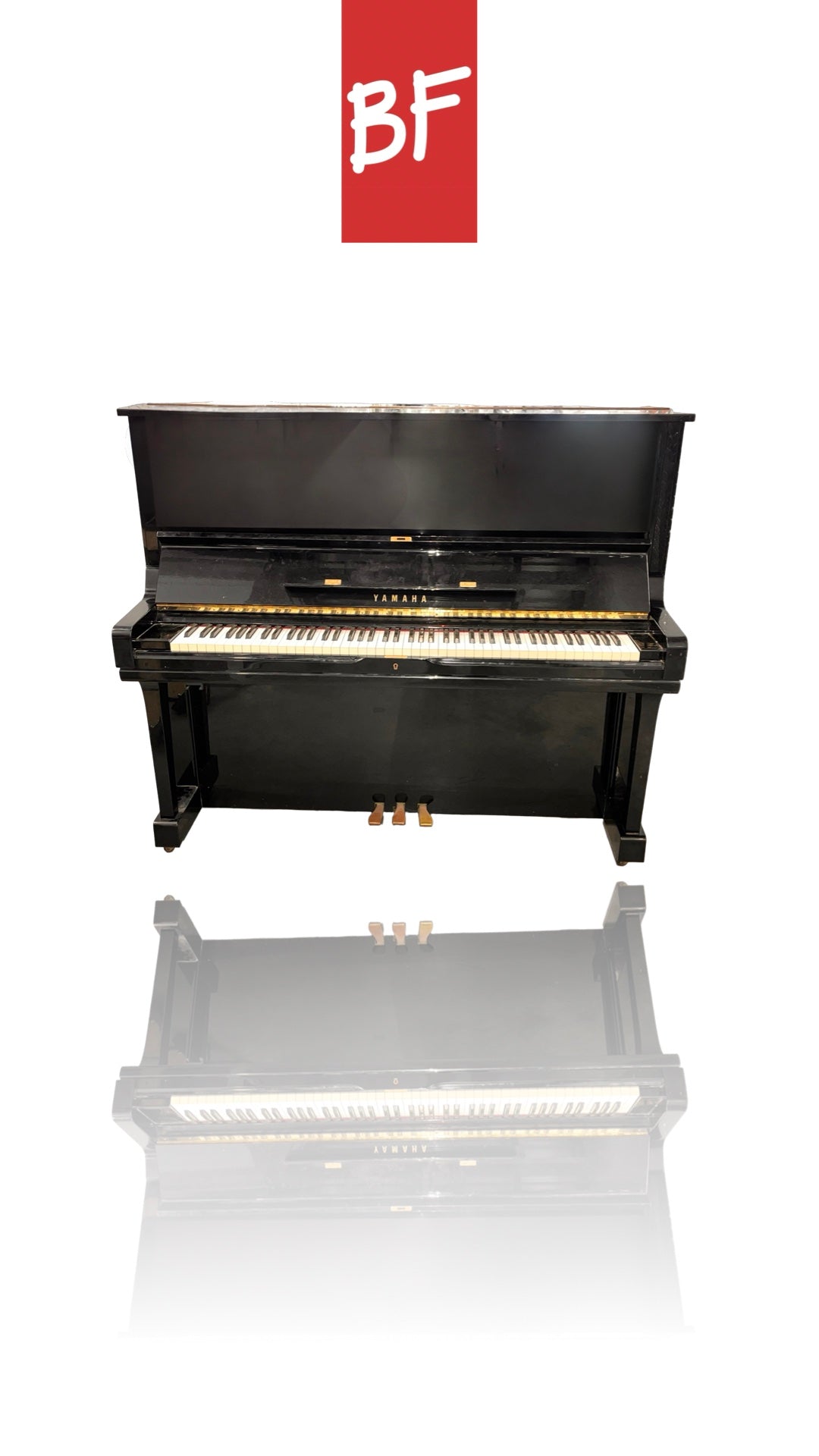 1985 Yamaha U3 52” Upright Piano in Polished Ebony