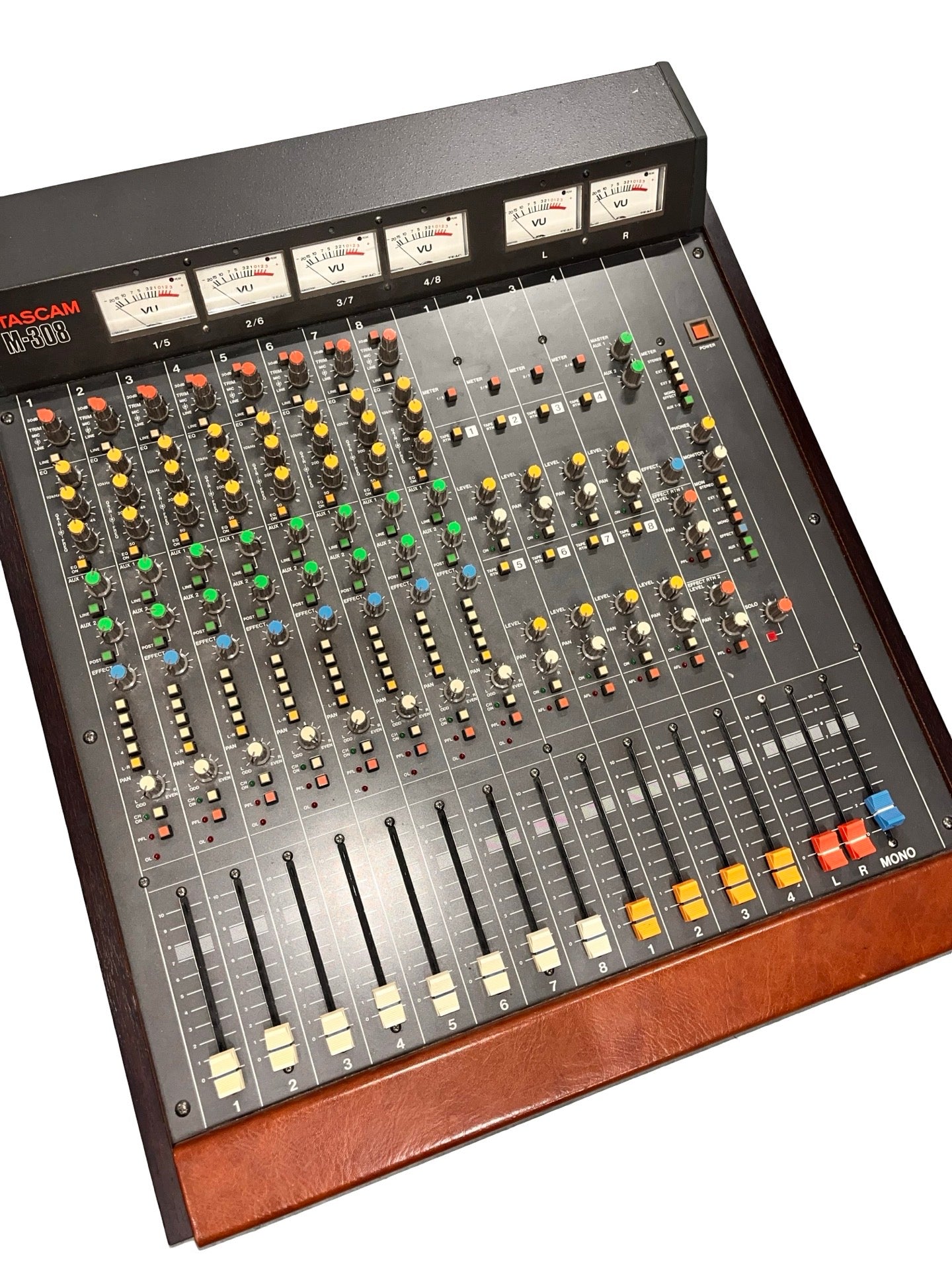 TASCAM M-308 ミキサー 1980's Tascam M-308 8-Channel Analog Mixer and 38 1/2” 8
