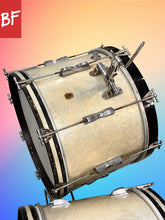 Load image into Gallery viewer, 1960’s/1970’s Ludwig Drums in Silver Sparkle
