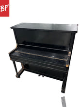Load image into Gallery viewer, Antique John Bleecker 62-Key Acoustic Piano in Black
