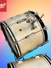 Load image into Gallery viewer, 1960’s/1970’s Ludwig Drums in Silver Sparkle
