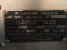 Load image into Gallery viewer, 1948 Hammond BV Tube Organ
