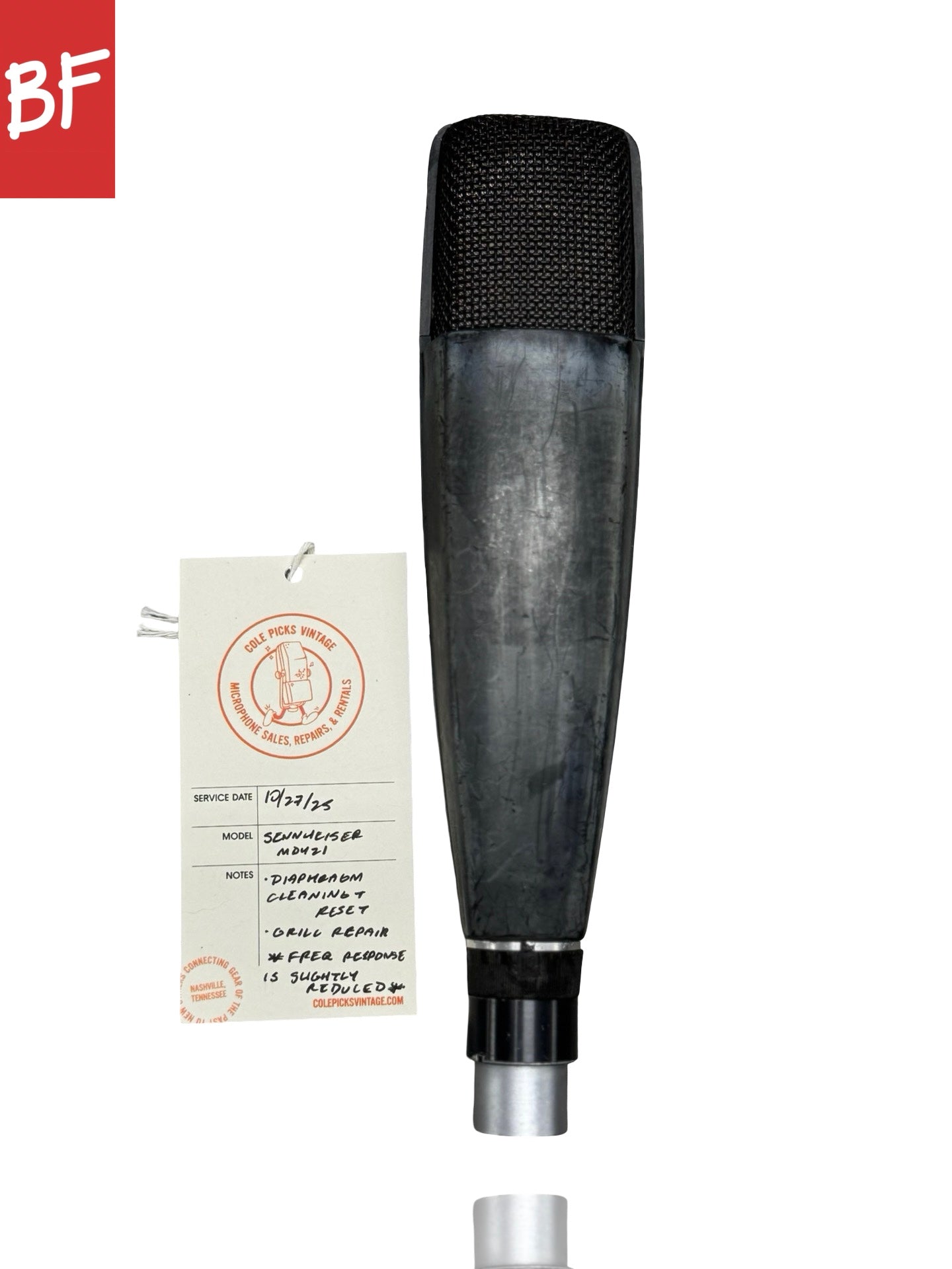 Vintage Sennheiser MD421-U4 Cardioid Dynamic Mic