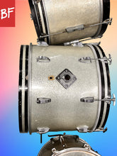 Load image into Gallery viewer, 1960’s/1970’s Ludwig Drums in Silver Sparkle
