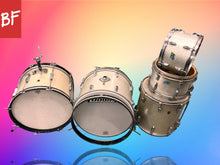 Load image into Gallery viewer, 1960’s/1970’s Ludwig Drums in Silver Sparkle
