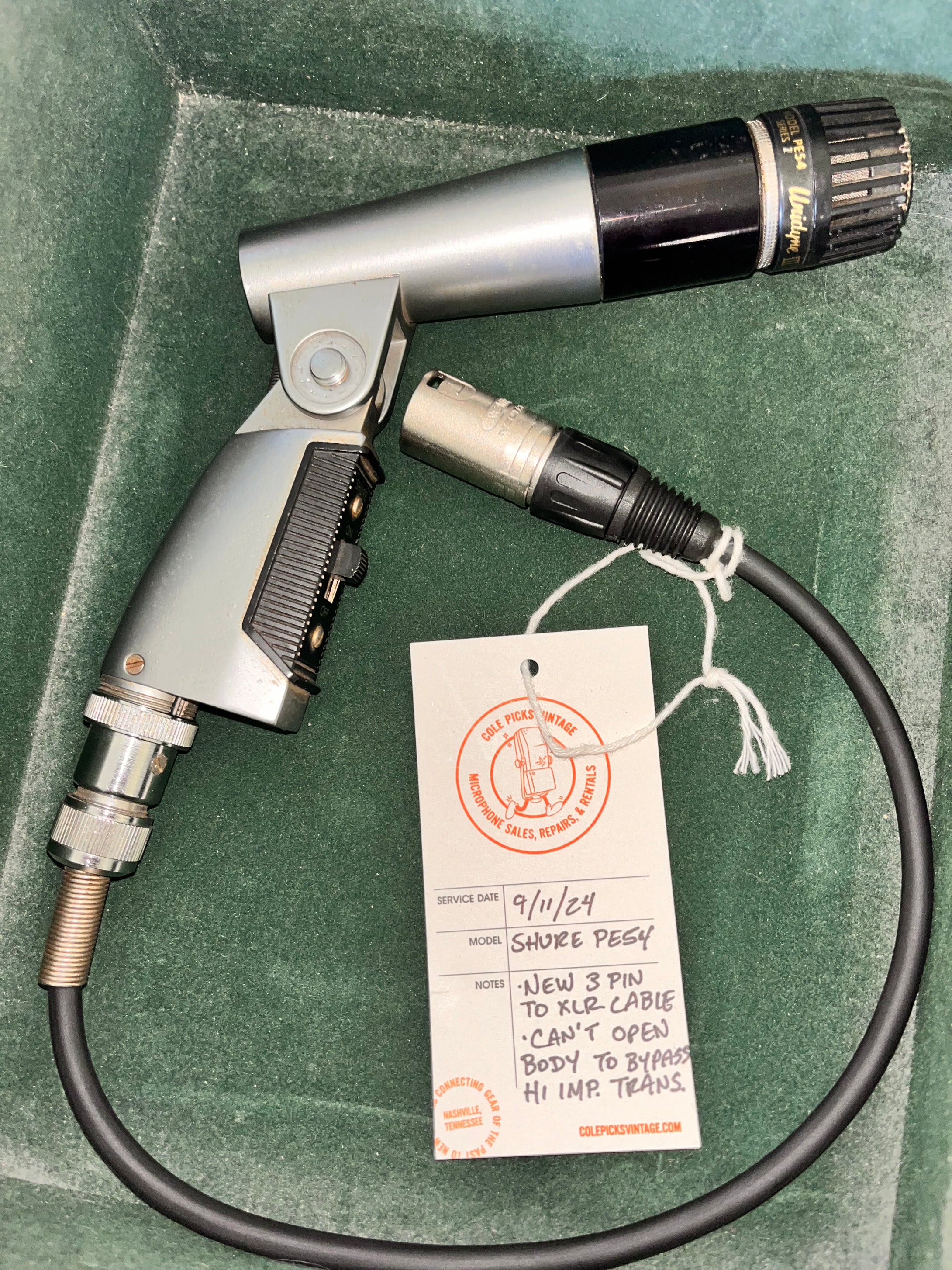 United Journey メンディー 1960's Shure Unidyne III Series 2 PE54 Cardioid Dynamic Mic – Byrd