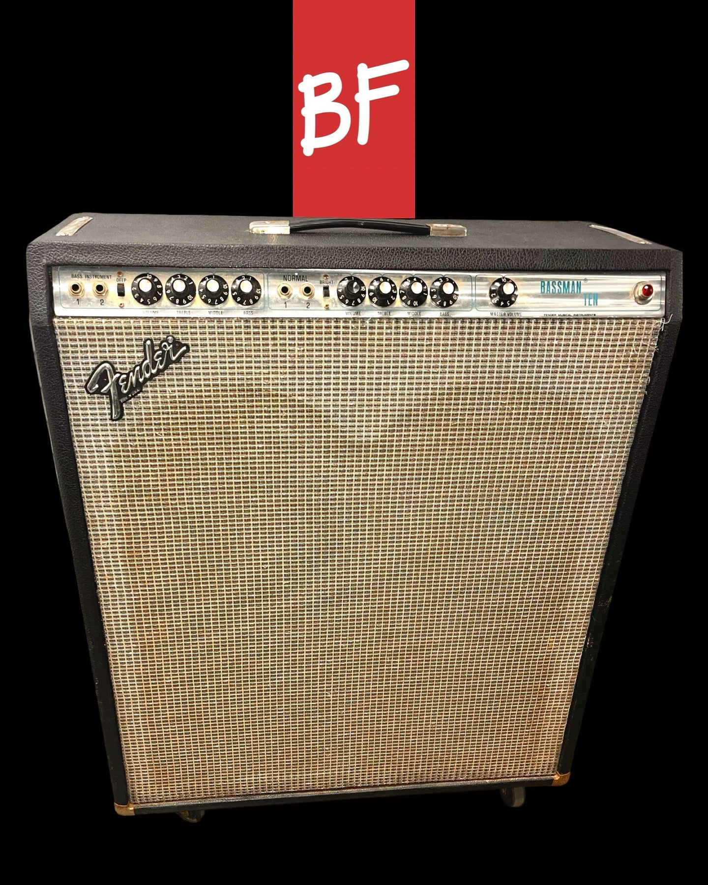 1970’s Fender Silverface Bassman Ten 4x10 50W Tube Combo