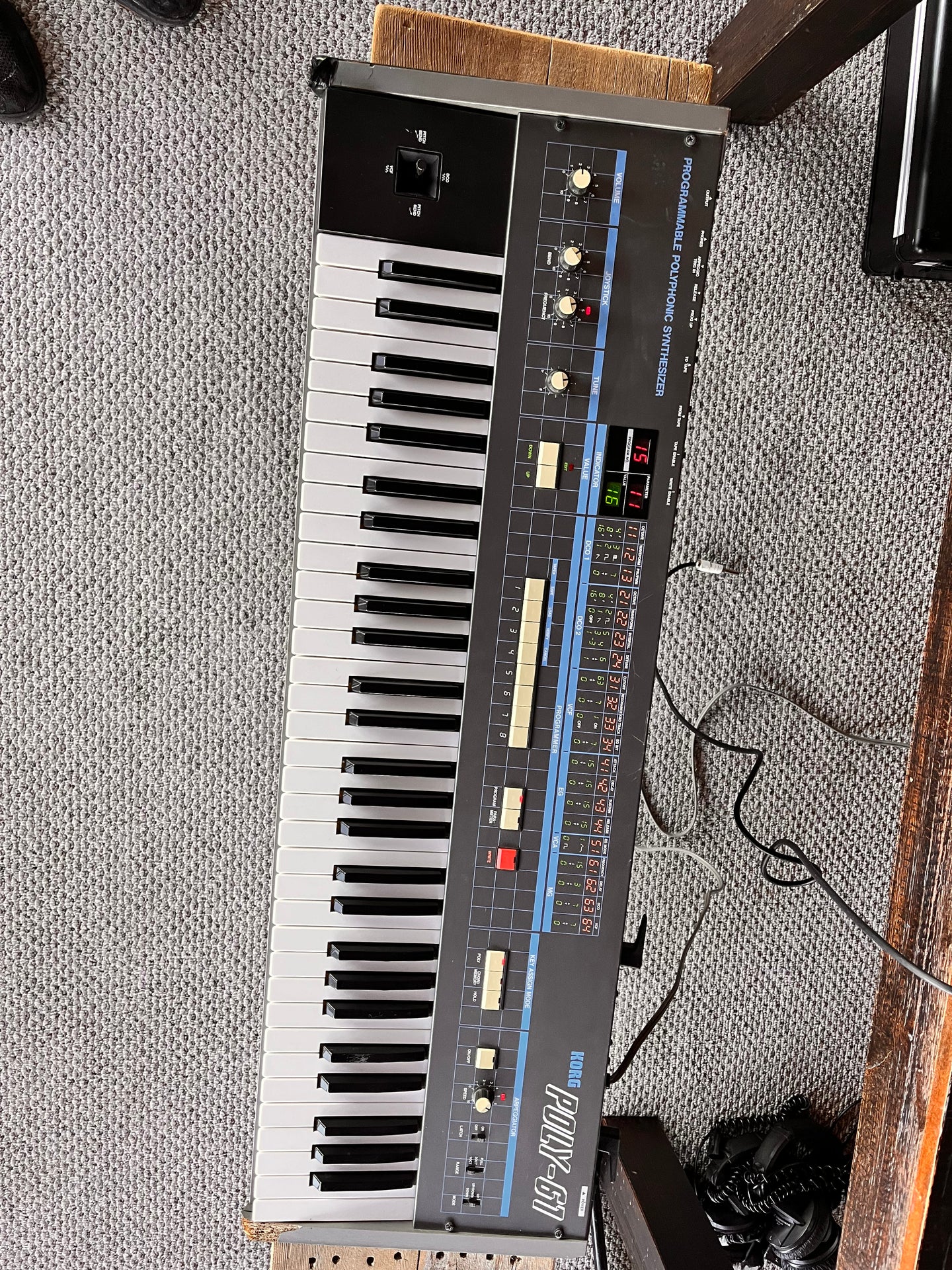 1980’s Korg Poly-61 Programmable Polyphonic Analog Synth