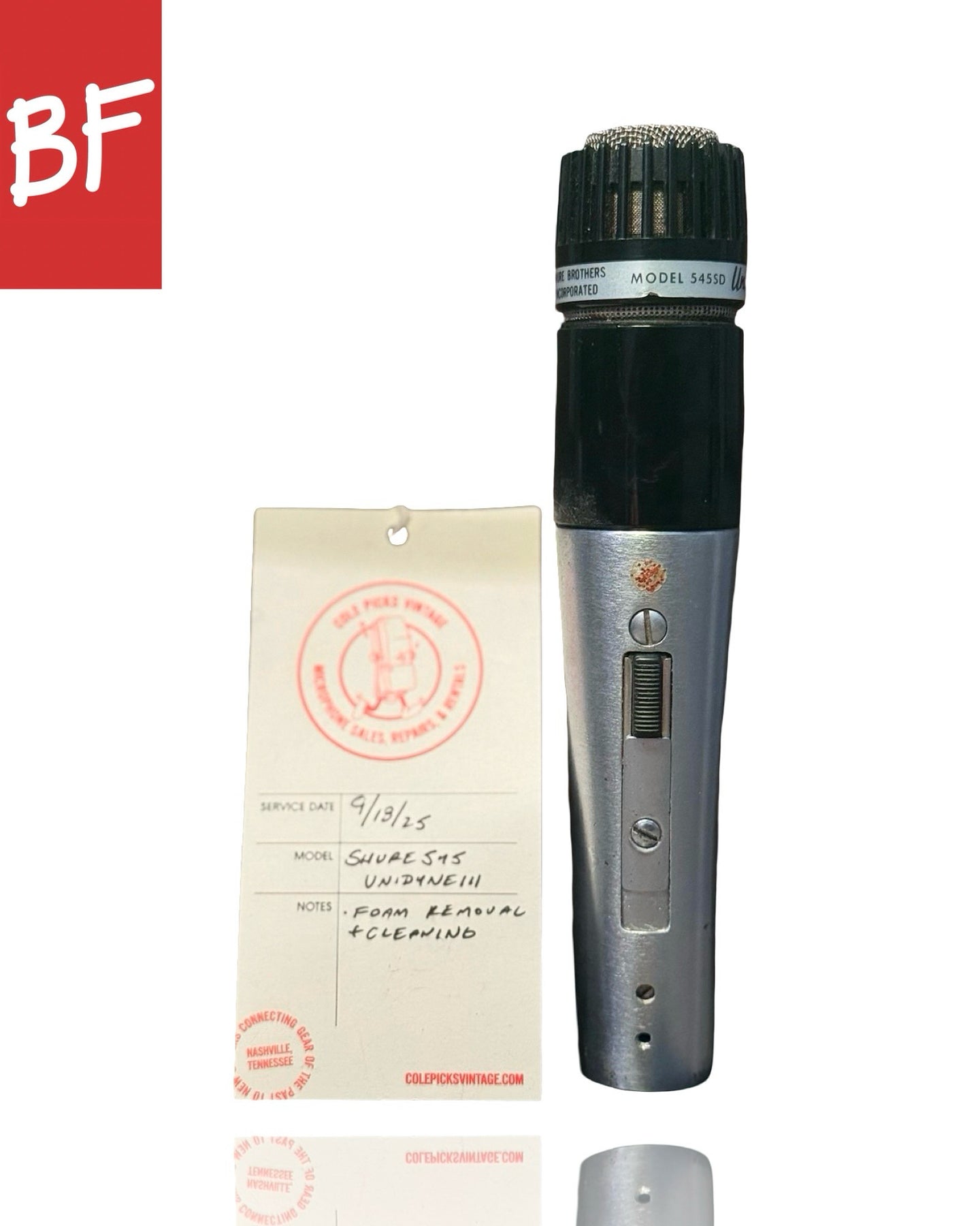 1960’s/1970’s Shure Unidyne 545SD Cardioid Dynamic Mic