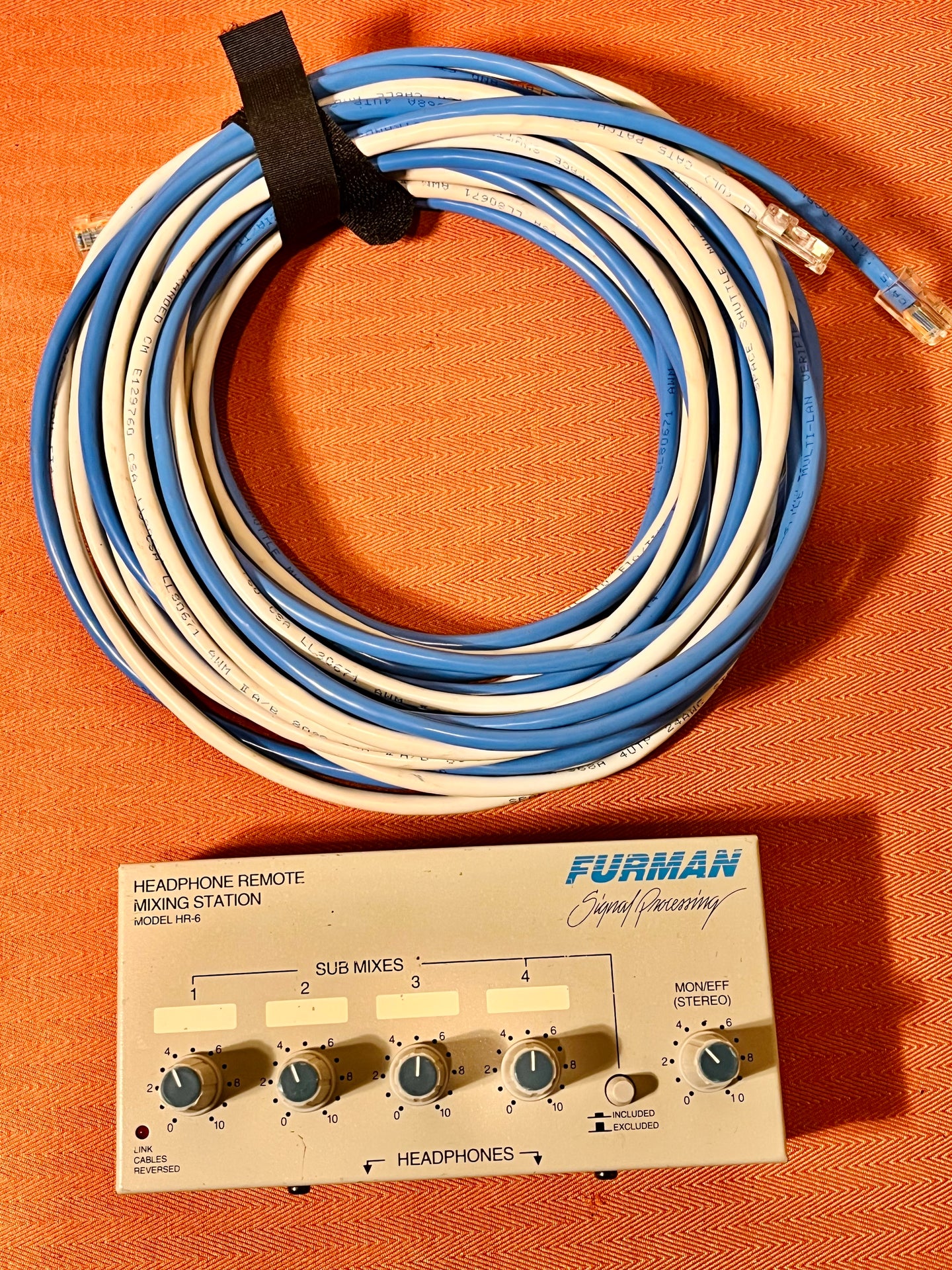 Furman HR-6 Headphone Remote Mixing Station w/ Cabling