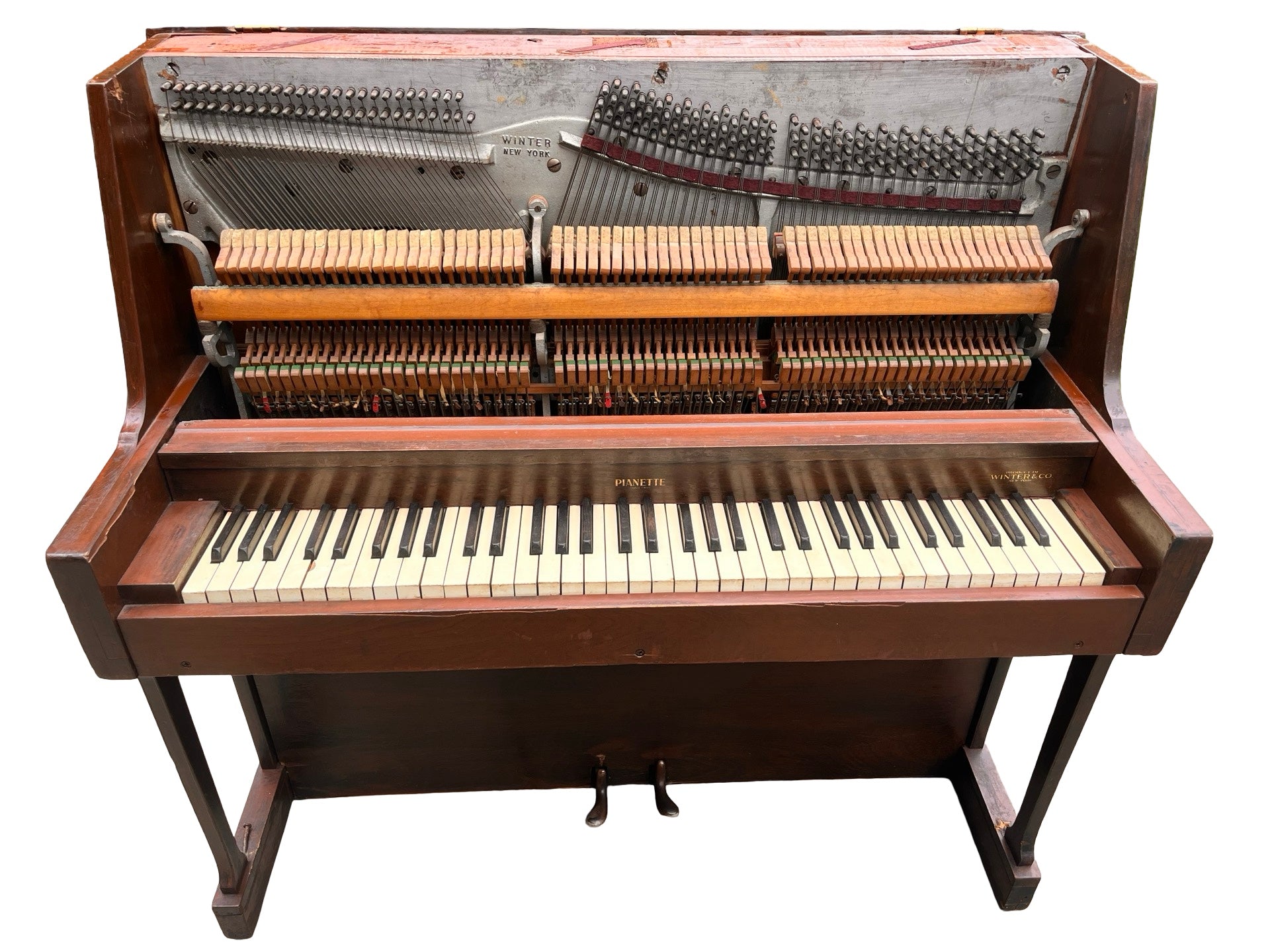 1933 Winter Pianette 68-Key Upright Piano – Byrd Finds