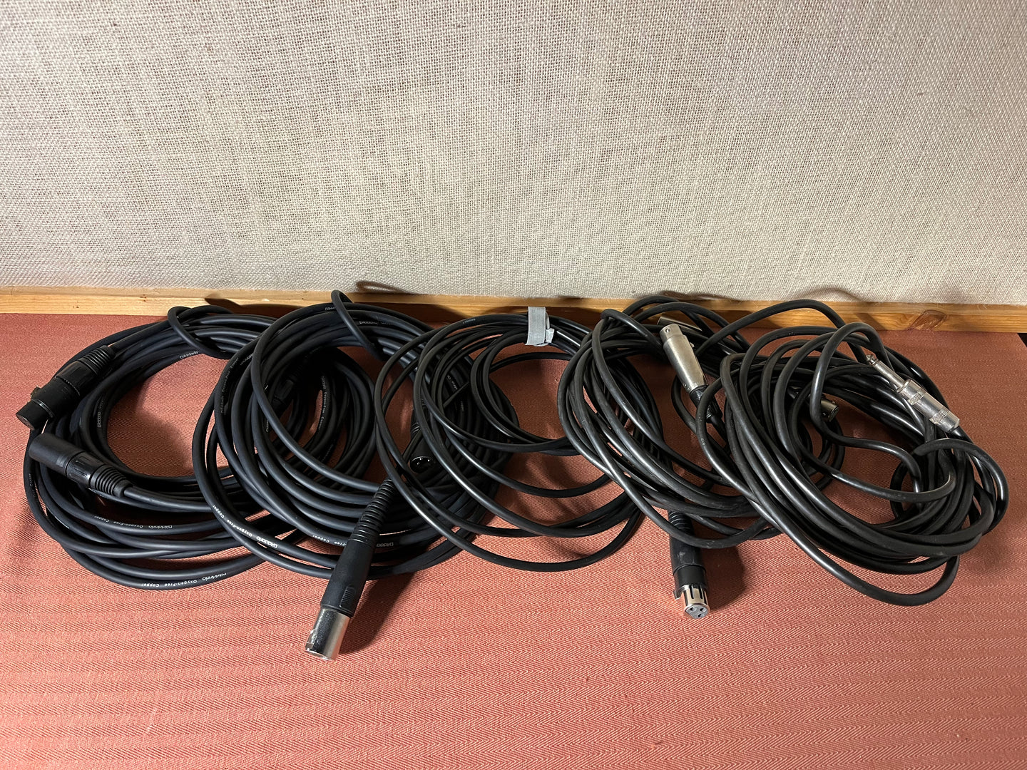 Assorted 20’ XLR Cables (5)