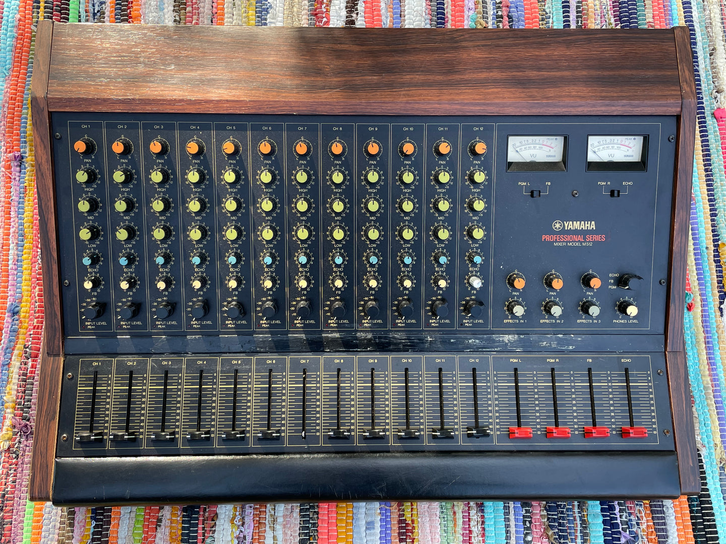 1980's Yamaha M512 12-Channel Analog Mixing Console