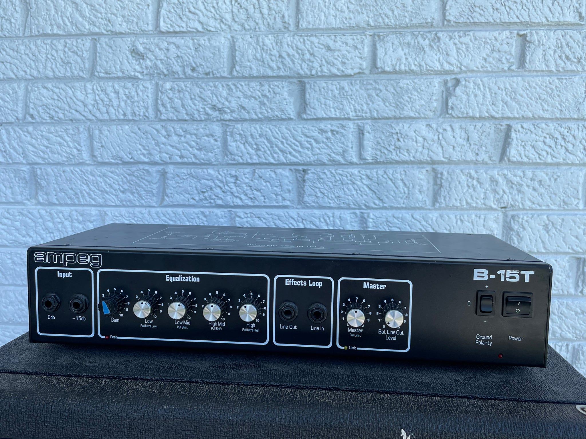 1990's Ampeg B15T Portaflex 15” Fliptop 100W Solid-State Bass Amp